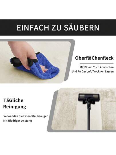 Piece Zachte Tapijt Living Room, Smooth Made Of Rabbit Fur Short Pile Non Slip, Moderne Anti Slip Bedroom, Luxurious Room ation, Fluffy Area view 6