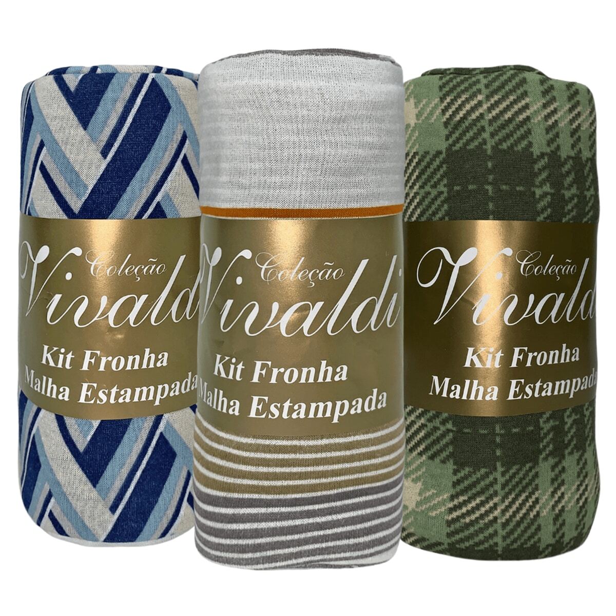 Kit Of 6 Adult Pillowcases 50cm X 70cm In Printed Mesh 100 Vivaldi