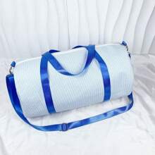 [Personalização de nome] Bolsa de bagagem Seersucker, bolsa de mão, bolsa de ombro, grande capacidade e leve, personalização de nome bordado, essencial para presentes de Natal, carta, portátil, multifuncional, versátil, grande capacidade, funcional, prático, multifuncional, fofo, adorável, contratado, vibrações de férias/férias, minimalista, personalizado, personalizado, exclusivo, personalizado, presentes personalizados para mulheres, bolsa de viagem, bolsa grande, presentes ideais para ela, mulheres, novatos e trabalhadores de colarinho branco, namorada, meninas rosa, bolsa de praia