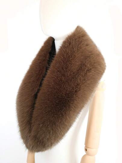 1 Double Layer Plush Lined Shawl - Soft And Comfortable, Original Design, Pure Handmade, Artificial Fur, Warm Cape, Bridal Wedding Dress, Winter Women's Accessories Warm Plush Shawl