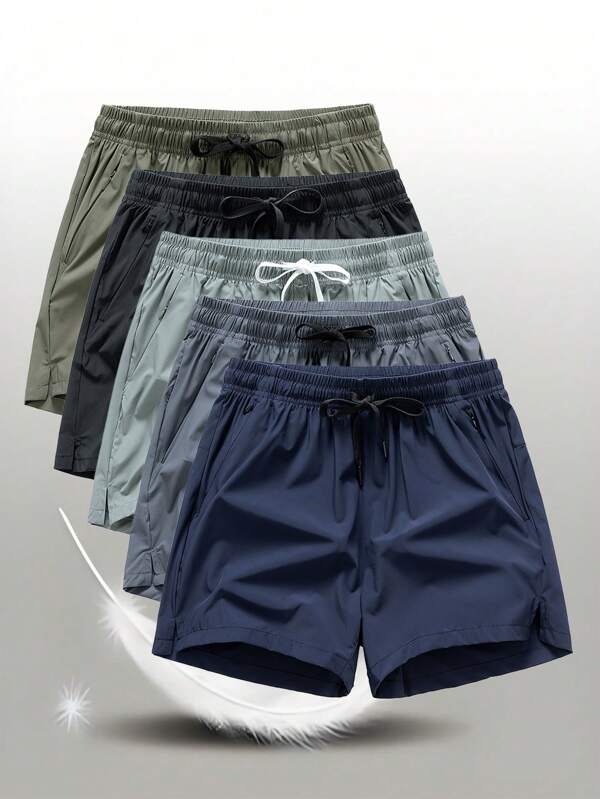 Pantalones cortos informales de seda de hielo, pantalones 3/4 para deportes y entrenamiento, pantalones cortos unisex para playa y exterior