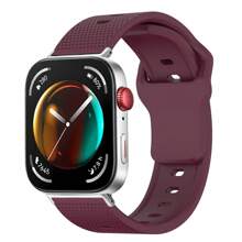 1 pieza Correa deportiva reversible de silicona reemplazable compatible con Huawei Watch Fit 3, banda de reloj inteligente cómoda y transpirable