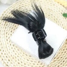 1 PC Messy Bun Claw Clip Hair Bun Women Extension Bun Claw Clip Ponytail Wig, Stylowy wysoki kucyk dodaje objętości, uniwersalny dodatek do włosów na każdą okazję