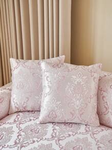 1 件植绒金丝绒沙发垫，时尚奢华沙发套，适合所有季节，防滑、防尘、防猫抓，适用于客厅、卧室、书房 - 粉色 - 查看 5