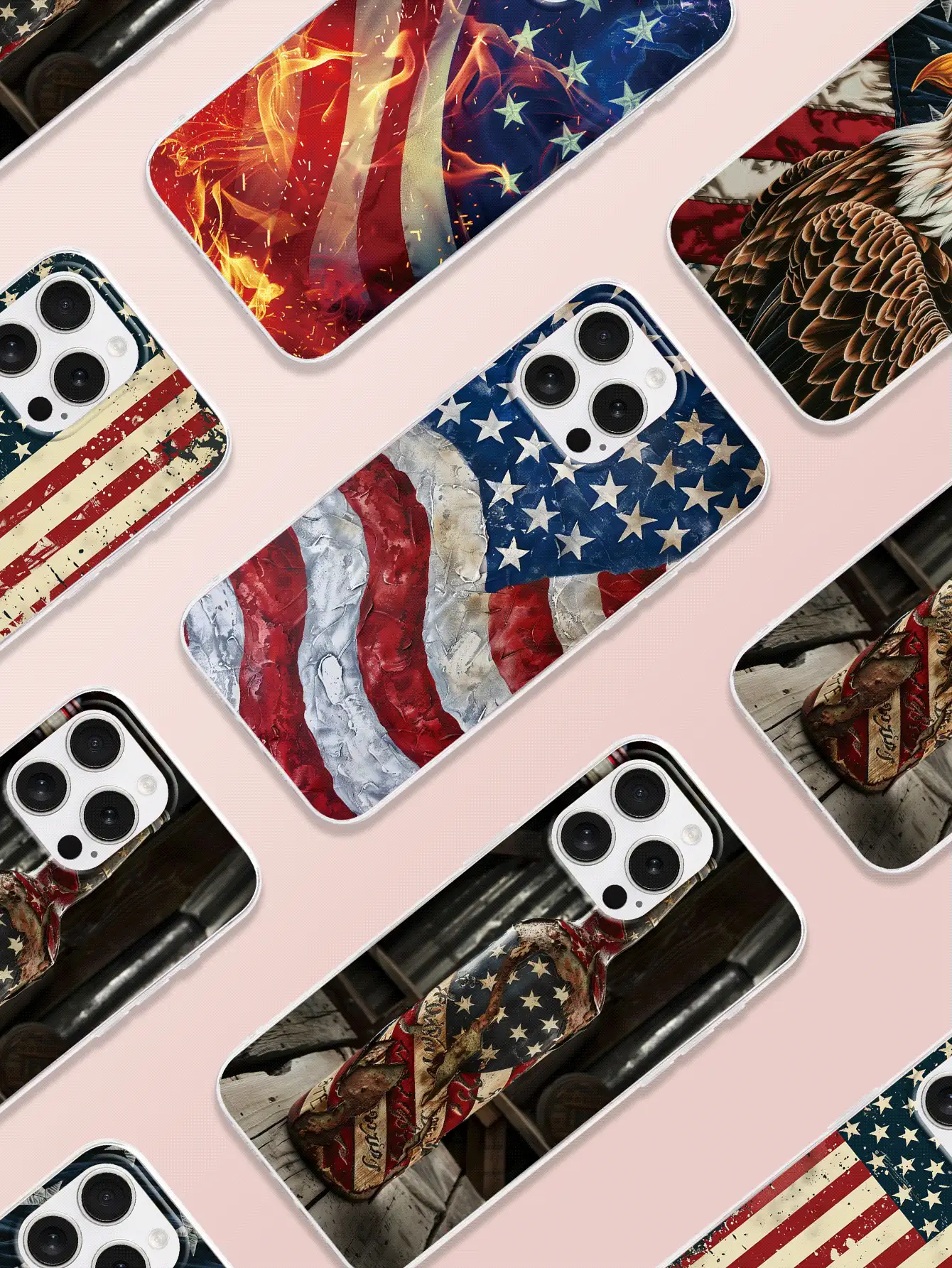 1 Ốp lưng điện thoại in hình Ngày Độc lập Hoa Kỳ tùy chỉnh, tương thích với iPhone 16 Pro Max, S24 Ultra, Redmi, OnePlus và các mẫu khác - Trong sáng - Xem 2