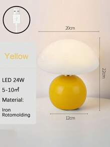 1 Piece LED Portable Small Round Table Decorative Lamp With USB Plug For Dining Room, Bedroom, Living Room, Shop, Home Decoration, Holiday Gift For Friends