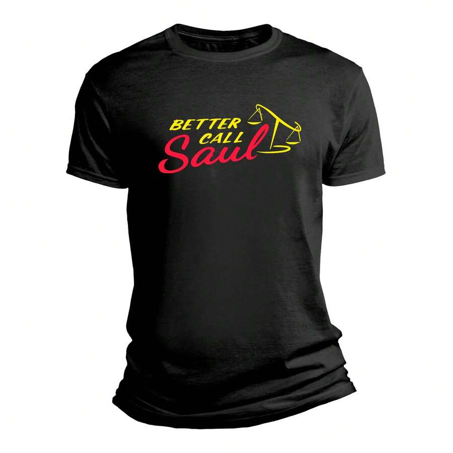 Playera Better Call Saul Tv Show Serie - Negro - Ver 1