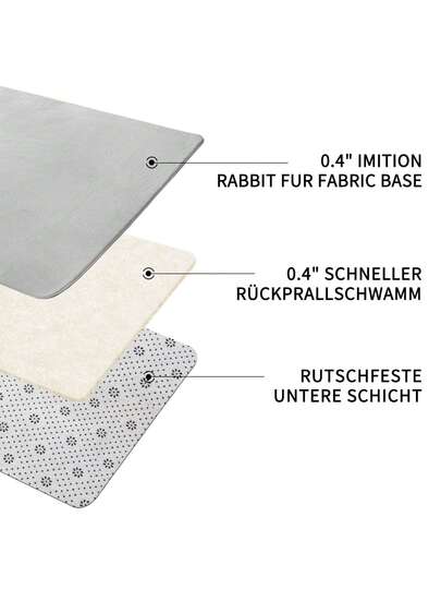 Piece Zachte Tapijt Living Room, Smooth Made Of Rabbit Fur Short Pile Non Slip, Moderne Anti Slip Bedroom, Luxurious Room ation, Fluffy Area view 5