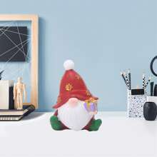 Christmas Table Statue Decoration Resin Santa Claus Shape Cute Figurines For Party