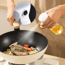 1 件厨房油喷雾瓶带雾化器，用于烹饪，非气溶胶橄榄油喷雾器，手动泵式食用油分配器带喷嘴，用于烹饪、烧烤、橄榄油、减脂、沙拉酱、烘焙、厨房家用喷雾器、户外露营喷雾器