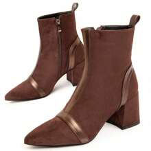 Montevita Women's Brown Heeled Bootie With Zipper Cella Estimated Delivery 2-3 Business Days (Peninsula) - Brown - View 1