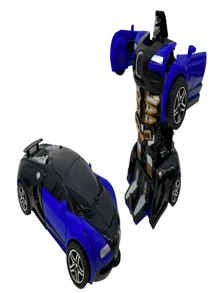 1pc Transforming Toy For Kids 3-12 Years Old, Collision Transforming Car Model Toy, Christmas Gift (Wheel Style Random)