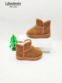 Nuovi stivali da neve autunno/inverno per bambini, stivali antiscivolo impermeabili con suola morbida, fodera termica e molto caldi, adatti per bambine e bambini per uso quotidiano