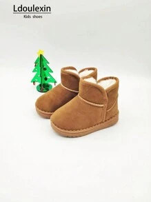 Nuovi stivali da neve autunno/inverno per bambini, stivali antiscivolo impermeabili con suola morbida, fodera termica e molto caldi, adatti per bambine e bambini per uso quotidiano