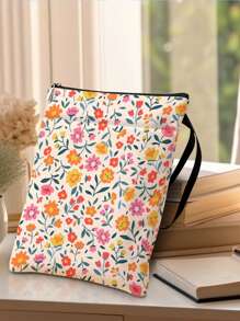 1 Túi đựng sách, túi đựng sách, quà tặng cho người yêu sách, quà tặng cho người thích sách, bìa sách có khóa kéo cho bìa cứng, bìa mềm, có thể giặt được, in hoa dại, túi quà tặng cho giáo viên nữ, sinh nhật, bìa sách - Nhiều màu - Xem 7