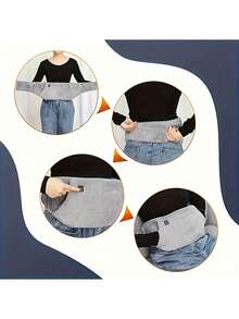 USB供电三档智能温控腰带，水晶绒材质，纯色。可插入手部设计，保持手部和腰部温暖。温暖舒适，发热面积更大