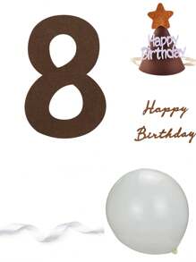 5pcs Letter Graphic Wall Sticker