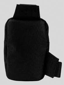 Pega A Visao Shoulder Bag Mini Crossbody Bag Black Wide Strap Black + Men's Bucket Hat Colorful Eye Catcher - 藍色 - 查看 7
