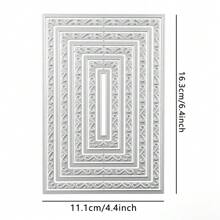 缝合六边形椭圆形钻石金属切割模具层框架用于 DIY 剪贴簿背景浮雕卡片制作工艺品