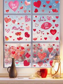 Nhãn dán cửa sổ ngày lễ tình nhân Thiết kế hình trái tim Cụm từ tình yêu lãng mạn Miếng dán cửa sổ trang trí để trang trí nhà Quà tặng hoàn hảo cho các cặp đôi và người thân yêu Đồ trang trí ngày lễ tình nhân, Nhãn dán cửa sổ ngày lễ tình nhân, Decal vinyl để trang trí lễ hội - nhiều màu - Xem 7