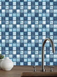 6/30 tờ/gói Miếng dán gạch khảm bóc ra và dán, Tự dán DIY, Miếng dán tường đổi mới, Có thể tháo rời, Chống thấm nước, Chống dầu mỡ, Dùng cho ốp lưng bếp, Phòng tắm, Đồ nội thất, Cầu thang, Kích thước gạch 10*10cm, 3 tùy chọn màu - Nhiều màu - Xem 4