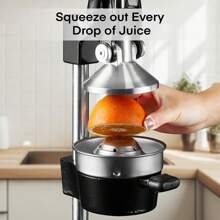 Fohere Orange Juicer Squeezer, Cast Iron Lemon Squeezer, Commercial Citrus Juicer Hand Press For Orange, Lemon, Pomegranate, Grapefruit, Easy To Clean Citrus Squeezer - màu đen - Xem 4