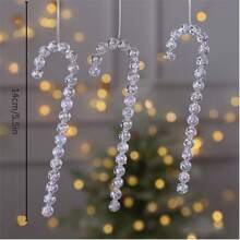 1 件圣诞水晶雪花吊坠，3D 雪花吊坠，用于圣诞装饰，圣诞树吊坠 - 風格1 - 查看 11