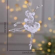 1 件圣诞水晶雪花吊坠，3D 雪花吊坠，用于圣诞装饰，圣诞树吊坠 - 風格1 - 查看 7