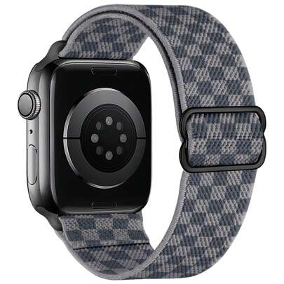 Stretchy Nylon Loop Bands Compatible With Apple Watch 38mm 40mm 41mm 42mm 44mm 49mm Adjustable Soft Elastics Strap Compatible With Apple Watch SE Ultra Series 10/9/8/7/6/5/4/3/2/1