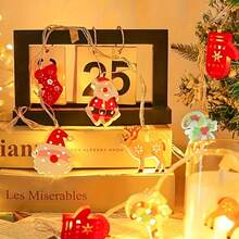 1 Bộ đèn dây LED Giáng sinh với Ông già Noel, Người tuyết, Cây thông Noel, Trang trí tất - Thích hợp cho Nhà trong nhà, Tiệc, Phòng ngủ, Trang trí Cây thông Noel - Tiệc Giáng sinh, Giáng sinh (Không bao gồm pin) Trang trí Giáng sinh Quà tặng Giáng sinh Lễ Tạ ơn Trang trí Cây thông Noel Đồ trang trí Đèn Giáng sinh Trang trí phòng ngủ Trang trí nhà Trang trí tiệc Trang trí phòng Lễ hội ngày lễ - loạt phim giáng sinh - Xem 6