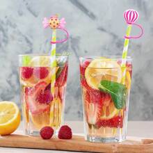 8 PIEZAS Cubiertas para sorbetes - Protectores de sorbetes de silicona a prueba de polvo y fugas para vasos de 30/40 onzas, accesorios para tazas con ajuste seguro y fácil limpieza