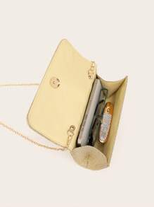 LETODE Glitter Elegant Envelope Clutch Clutch Women Evening Bridal Wedding Purse For Women Prom With Detachable Metal Chain For Wedding And Party Clutch For Ladies Bag Versatile Handheld Bag Cocktail Party Wedding New Wallet Banquet Bag
