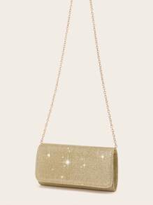 LETODE Glitter Elegant Envelope Clutch Clutch Women Evening Bridal Wedding Purse For Women Prom With Detachable Metal Chain For Wedding And Party Clutch For Ladies Bag Versatile Handheld Bag Cocktail Party Wedding New Wallet Banquet Bag
