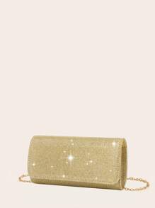 LETODE Glitter Elegant Envelope Clutch Clutch Women Evening Bridal Wedding Purse For Women Prom With Detachable Metal Chain For Wedding And Party Clutch For Ladies Bag Versatile Handheld Bag Cocktail Party Wedding New Wallet Banquet Bag