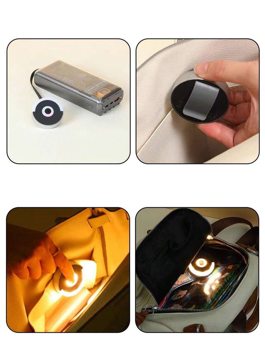 Touchable Mini Wife's Romantic Bag Light, Wireless Charging LED Energy