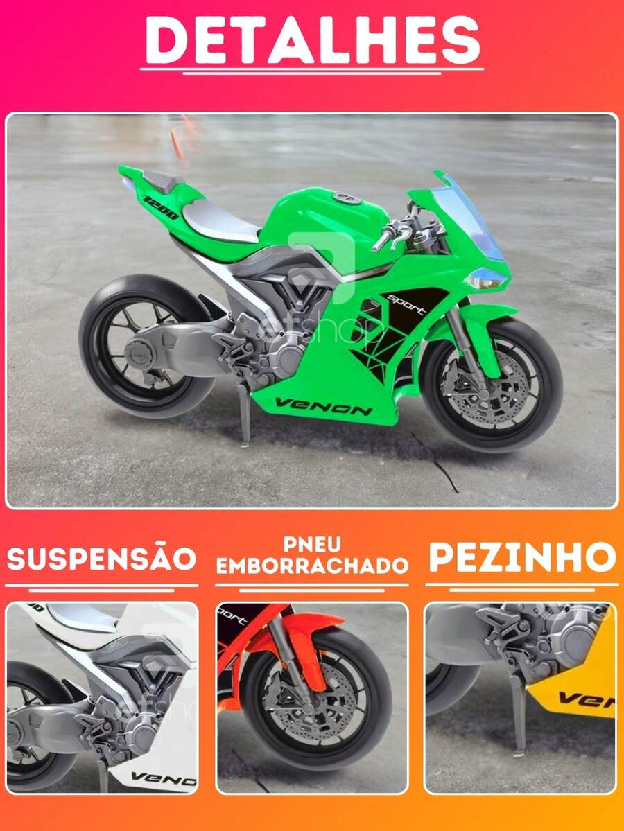 Kit 4 Faired Racing Toy Motorcycle For Children Boys Kids Assorted