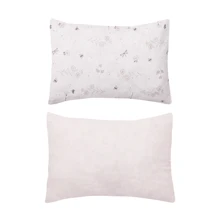 纯棉纯色印花婴儿枕套 2 件装 - Papi - 花園裡的花 - 查看 1