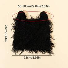 一顶泰迪熊形状的毛绒帽子，一顶针织帽，一顶可爱又时尚的保暖帽子。冬季圣诞无檐便帽 - 彩色 - 查看 3