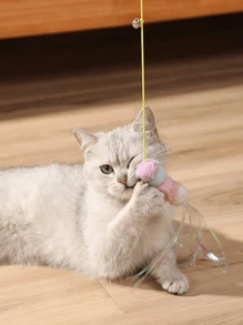 Hanging Door Cartoon Graphic Cat Teaser Toy Cat Toys For Indoor Cats Random - Multicolor - View 8