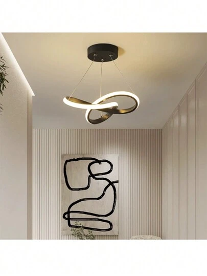 Lámpara de comedor LED moderna Personalidad Creatividad Lámpara de comedor simple Lámpara de hotel de comedor simple moderna nórdica,16W tres colores (luz blanca, luz cálida, luz neutra)