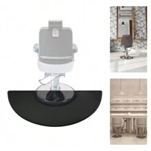 Tapete para piso de salón, tapete antifatiga para silla de barbería, para base de silla, tapetes para piso de belleza, tapete cómodo para oficina, 3 pies x 5 pies (semicírculo)