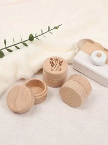 Personalized Tooth Fairy Box Baby Or Kids Tooth Box, Baby Tooth Keepsake Box, Tooth Fairy Holder For Kids, New Baby Gift, Tooth Fairy Holder, Wood Tooth Box For Kids, Personalized Tooth Fairy Box Winter Eve Gifts Back To School Winter Gift Ideas Boy Girl Valentine's Day - Multicolor - View 2