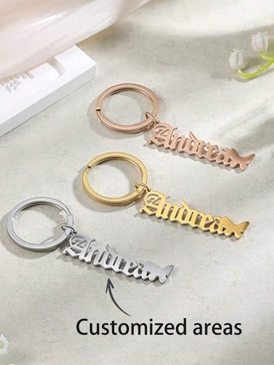 1 Llavero personalizado con letra, regalo de pareja, regalo de vacaciones