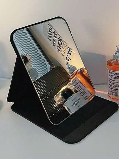 Espelho de maquiagem dobrável, espelho compacto portátil, espelho de vaidade para casa, mesa, dormitório, adequado para mulheres e homens, melhores presentes