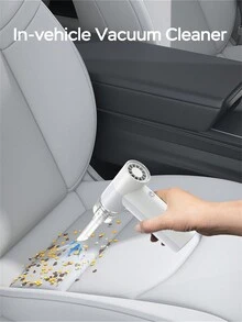 1 件电动空气除尘器，2 合 1 60W 手持无绳喷气式干燥机空气吹风机电动真空集尘器便携式可充电微型电动清洁器适用于键盘、气垫床、露营 - 灰白 - 查看 3