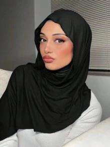 1 buc. eșarfă hijab din jerseu modal, accesorii abaya de culoare uni