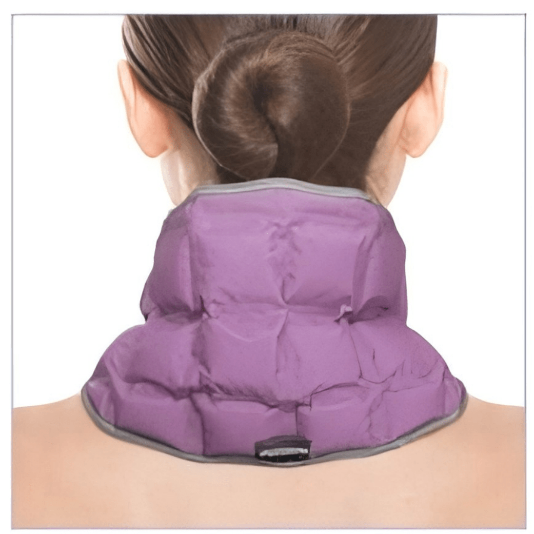 Cold/Hot Therapy Gray Sports Neck & Shoulder Wrap, Relieve Soreness For