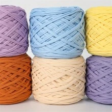 1pc,Multi-Color Polyester Yarn Bundle 300g,DIY Craft Weaving Yarn For Handmade Crochet Hooks Sewing Bags,Baskets, Carpets, And Cradle Projects – Durable Textured Fabric Yarn In Various Shades