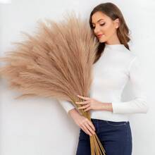 50/30//20/10/1pc 97cm/55cm Faux Pampas Grass, Pompas, Pampas Grass, Pampas Grass For Floor Vase, Pampas Grass Decor For Vase Fillers, Boho Rustic Farmhouse Home Decor, Valentine's Day, Gift Gifts Birthday Graduation,Fall Decor,Autumn