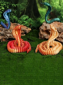灵活的 3D 打印蛇雕像 - 非常适合家居装饰、工艺品和独特礼物 | 缓解压力的汽车配件 | 适合圣诞礼物、玩具蛇、3D 打印玩具、3D 打印蛇